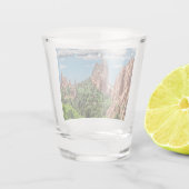 Garden of the Gods Schnapsglas (Rückseite)