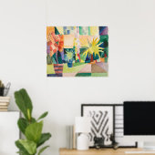 "Garden On Lake Thun" Art Poster (Heimbüro)
