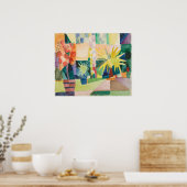 "Garden On Lake Thun" Art Poster (Küche)