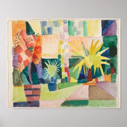 Garden on Lake Thun by August Macke Poster (Vorne)