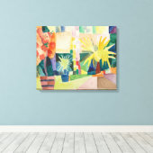 "Garden On Lake Thun" Leinwand (Insitu (Holzboden))