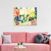 "Garden On Lake Thun" Leinwand (Insitu (Wohnzimmer))