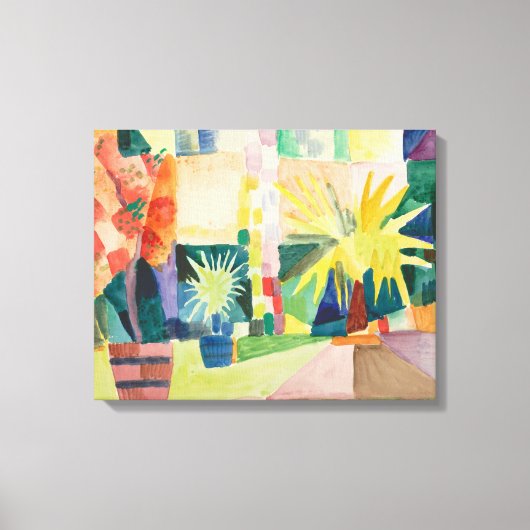 "Garden On Lake Thun" Leinwand (Vorderseite)