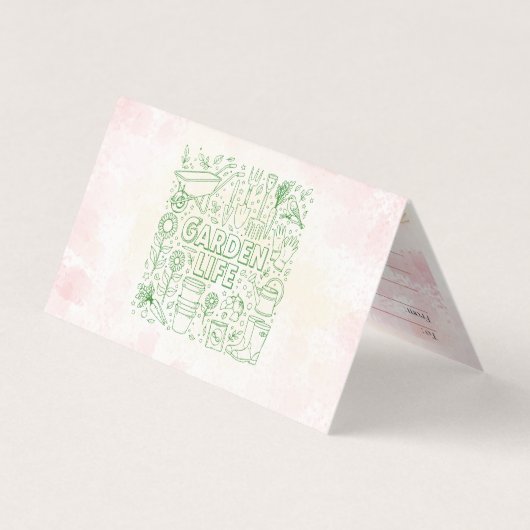 Garden Pack Visitenkarten (Rückseite)