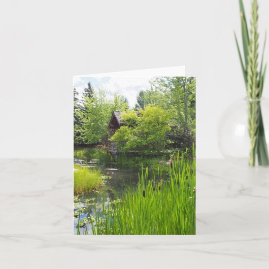 Garden Park Cattails Faltkarte Karte (Vorderseite)