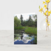 Garden Park Reflektionen Faltschachtel Karte (Gelbe Blume)