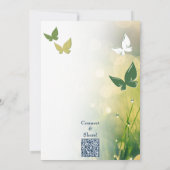 Garden Party 4. Geburtstag Einladungskarte Einladung (Rückseite)