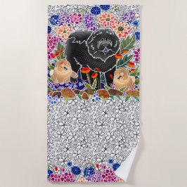 GARDEN PARTY als Handtuchhalter weiß Strandtuch