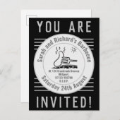 Garden Party Barbecue Einladungspostkarte (Vorne/Hinten)