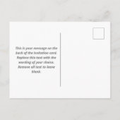 Garden Party Barbecue Einladungspostkarte (Rückseite)