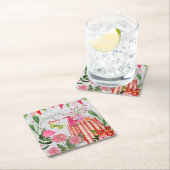 Garden Party Birthday Rechteckiger Pappuntersetzer (Vor Ort)