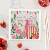 Garden Party Birthday Serviette (Beispiel)