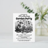 Garden Party Bloom Gardeners Party Einladung Postkarte (Stehend Vorderseite)