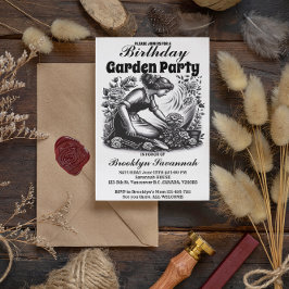 Garden Party Bloom Gardeners Party Einladung Postkarte