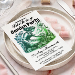 Garden Party Bloom Gardeners Party Einladung Postkarte