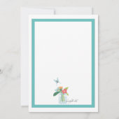 Garden Party Blumenladen Einladung (Rückseite)