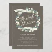 Garden Party Blumenstrauß Brautparty Einladung (Vorne/Hinten)