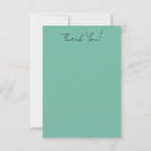 Garden Party Bouquets-Jade Dankeskarte (Rückseite)