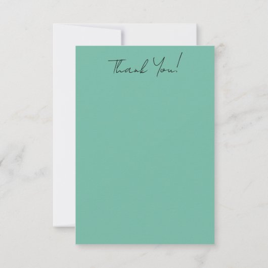 Garden Party Bouquets-Jade Dankeskarte (Rückseite)