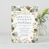 Garden Party Brautparty Einladung (Stehend Vorderseite)
