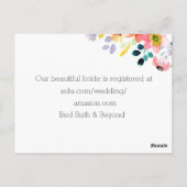 Garden Party Bridal Dusche Einladung Postkarte (Rückseite)