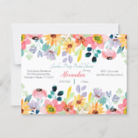 Garden Party Bridal Dusche Einladung