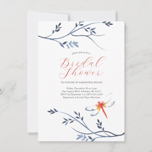 Garden Party Bridal Shower Invitations Einladung (Vorderseite)