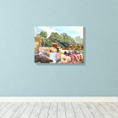 Garden Party Brunch Leinwanddruck (Insitu (Holzboden))