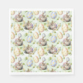 Garden Party Bunny Celebration Serviette (Vorderseite)