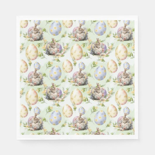 Garden Party Bunny Celebration Serviette (Vorderseite)