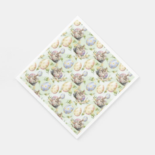 Garden Party Bunny Celebration Serviette (Ecke)