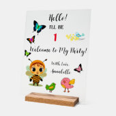 Garden Party Children Celebration Acrylschild (Winkel)