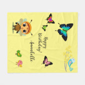 Garden Party Children Celebration Fleecedecke (Vorderseite (Horizontal))