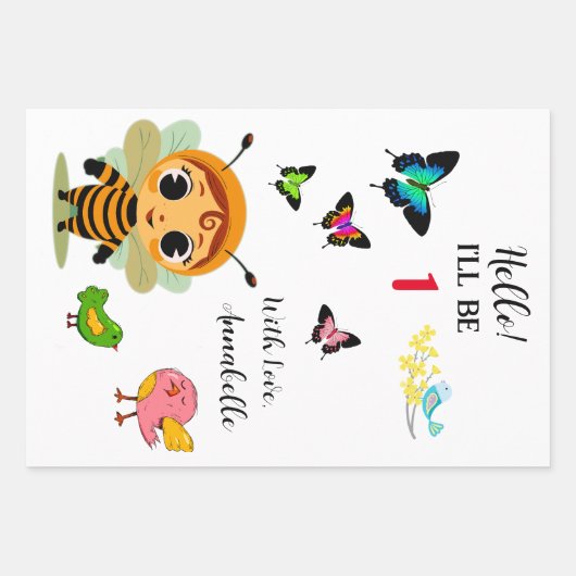 Garden Party Children Celebration Geschenkpapier Set (Vorderseite)
