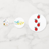 Garden Party Children Celebration Konfetti (Rückseiten)