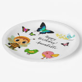 Garden Party Children Celebration Pappteller (Schrägansicht)