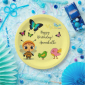 Garden Party Children Celebration Pappteller (Party)