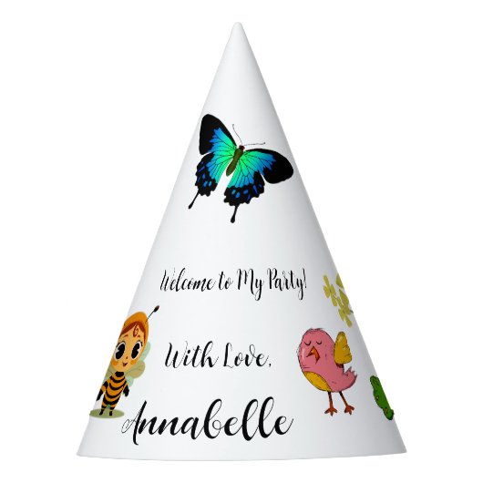 Garden Party Children Celebration Partyhütchen (Vorderseite)