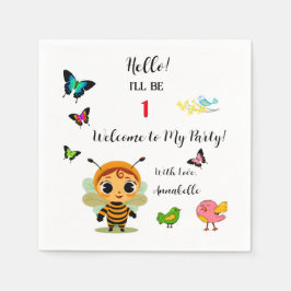 Garden Party Children Celebration Serviette