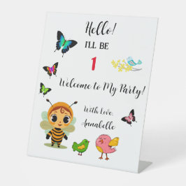 Garden Party Children Celebration Sockelschild