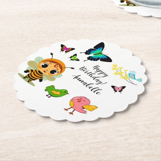 Garden Party Children Celebration Untersetzer (angewinkelt)