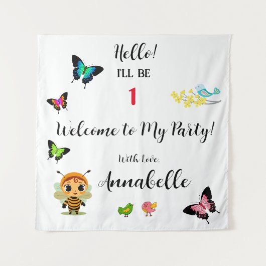 Garden Party Children Celebration Wandteppich (Vorderseite)