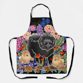 GARDEN PARTY Chow All-over Print Schürze (Vorderseite)