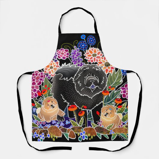 GARDEN PARTY Chow All-over Print Schürze (Vorderseite)