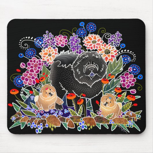 GARDEN PARTY Chow - Maus-Pad Mousepad (Vorne)