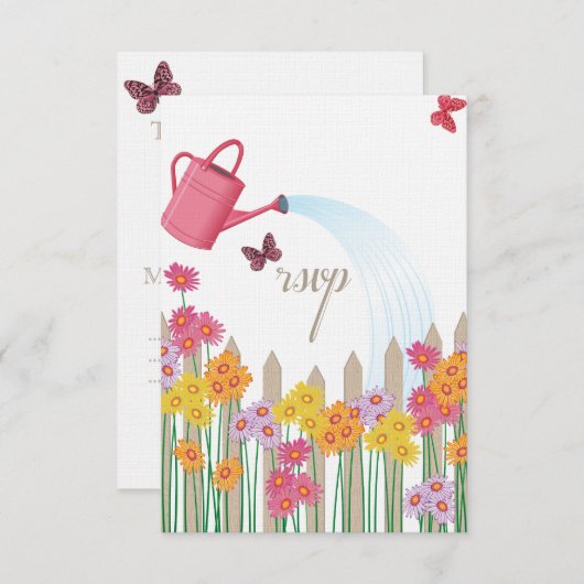Garden Party Collection UAWG RSVP Karte (Vorne/Hinten)