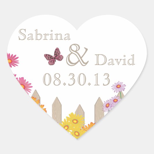 Garden Party Collection Umschlag Aufkleber (Vorderseite)