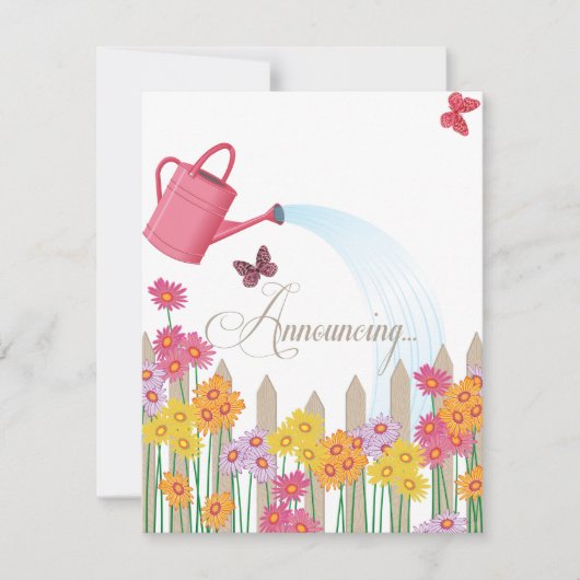 Garden Party Collection Verlobung Ankündigung (Vorderseite)