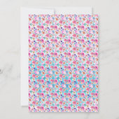 Garden Party Custom 50 und fabelhaft 50. Geburtsta Einladung (Rückseite)