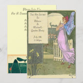 Garden-Party Einladung (Vorne/Hinten)